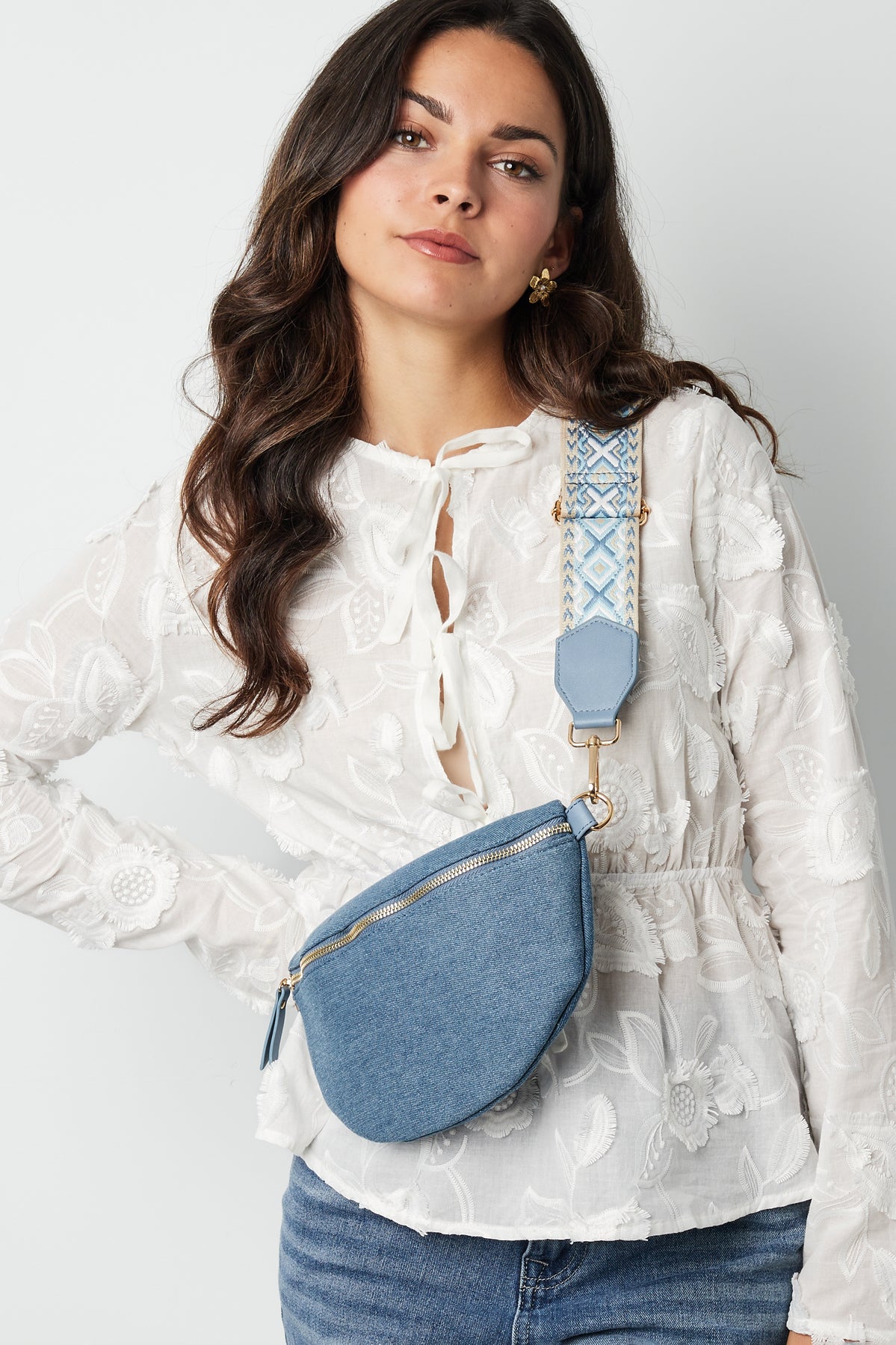 Bronze brilliance schoudertas - coppery