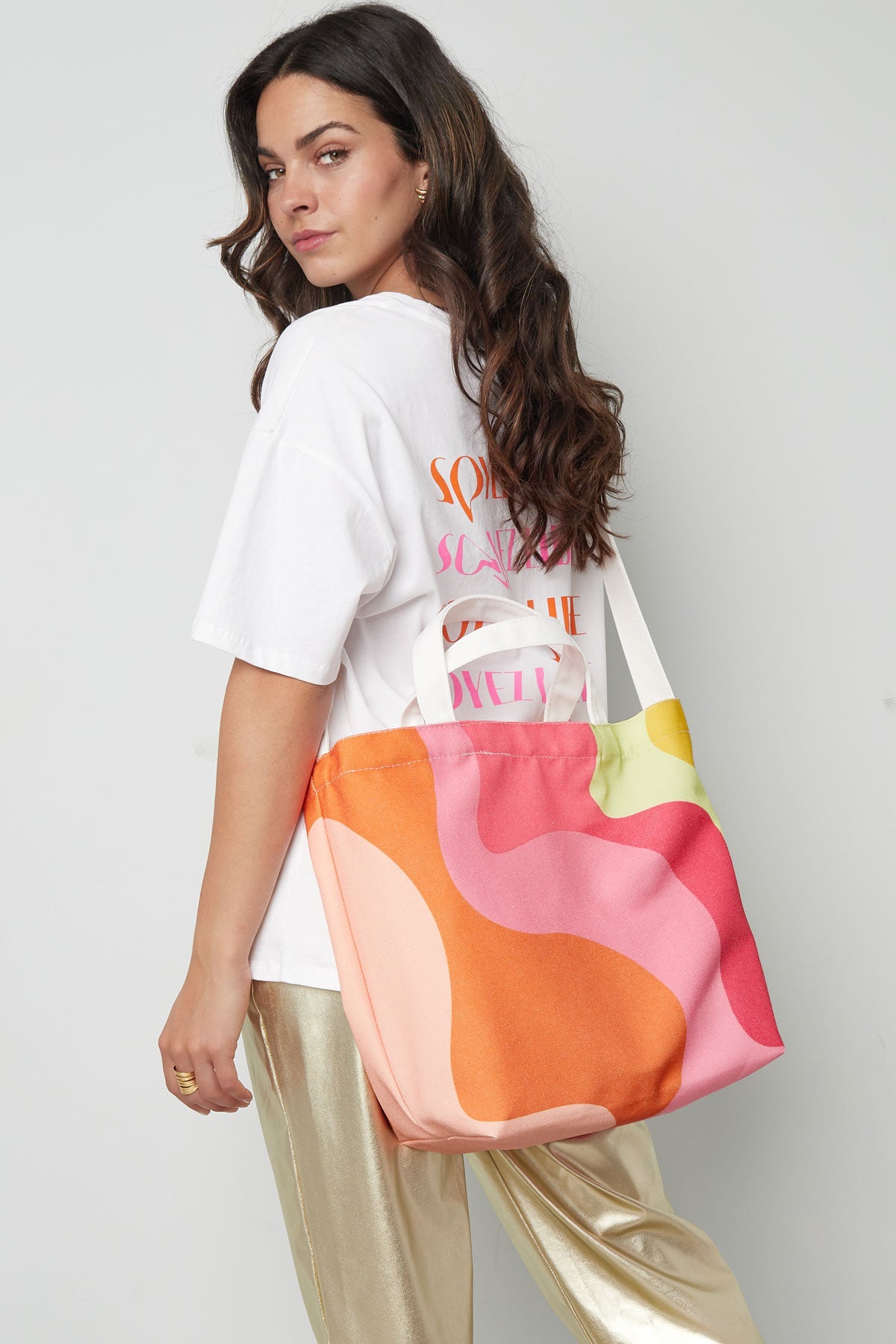 Canvas shopper colorbomb - multi