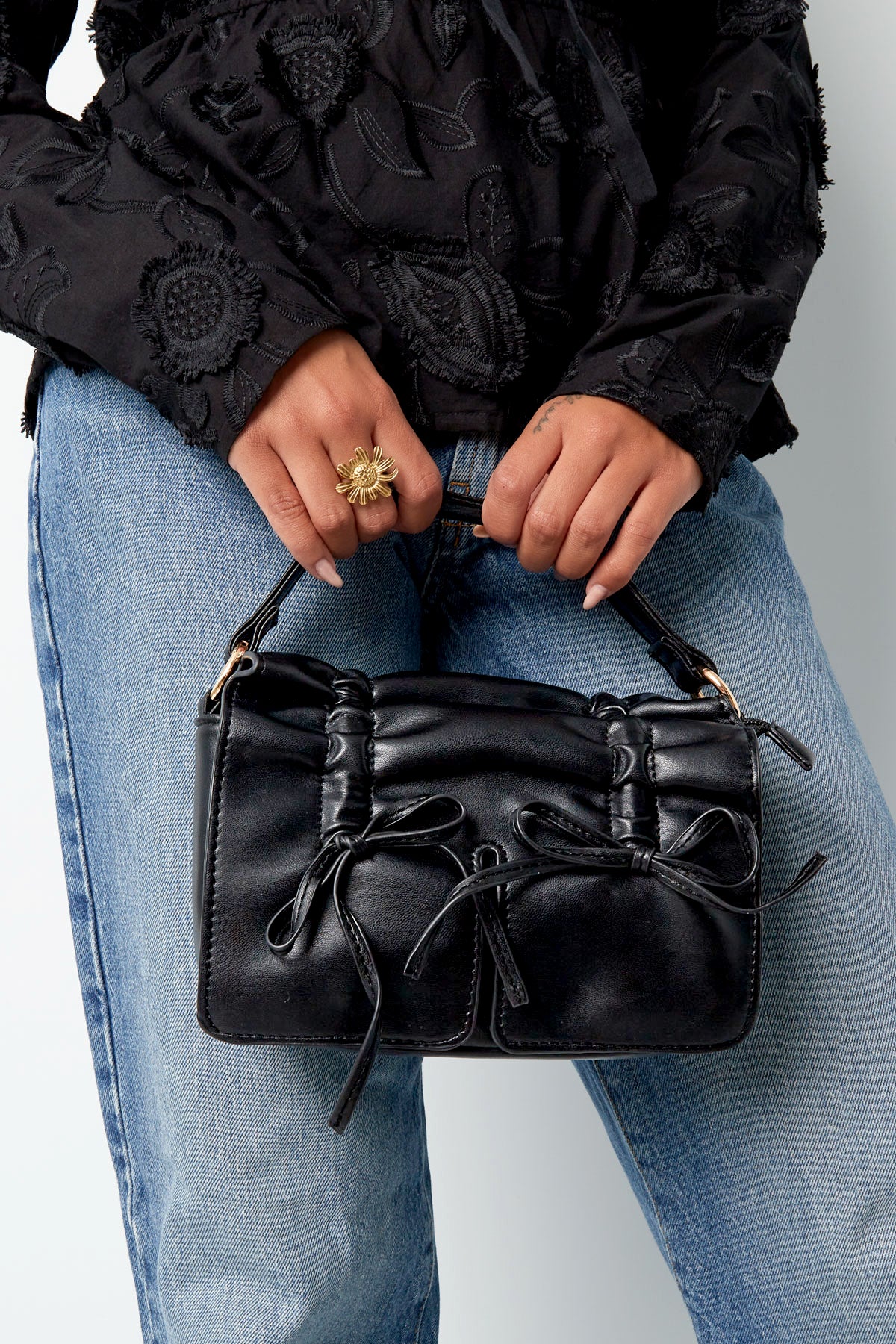 Dubbele strik charme tas