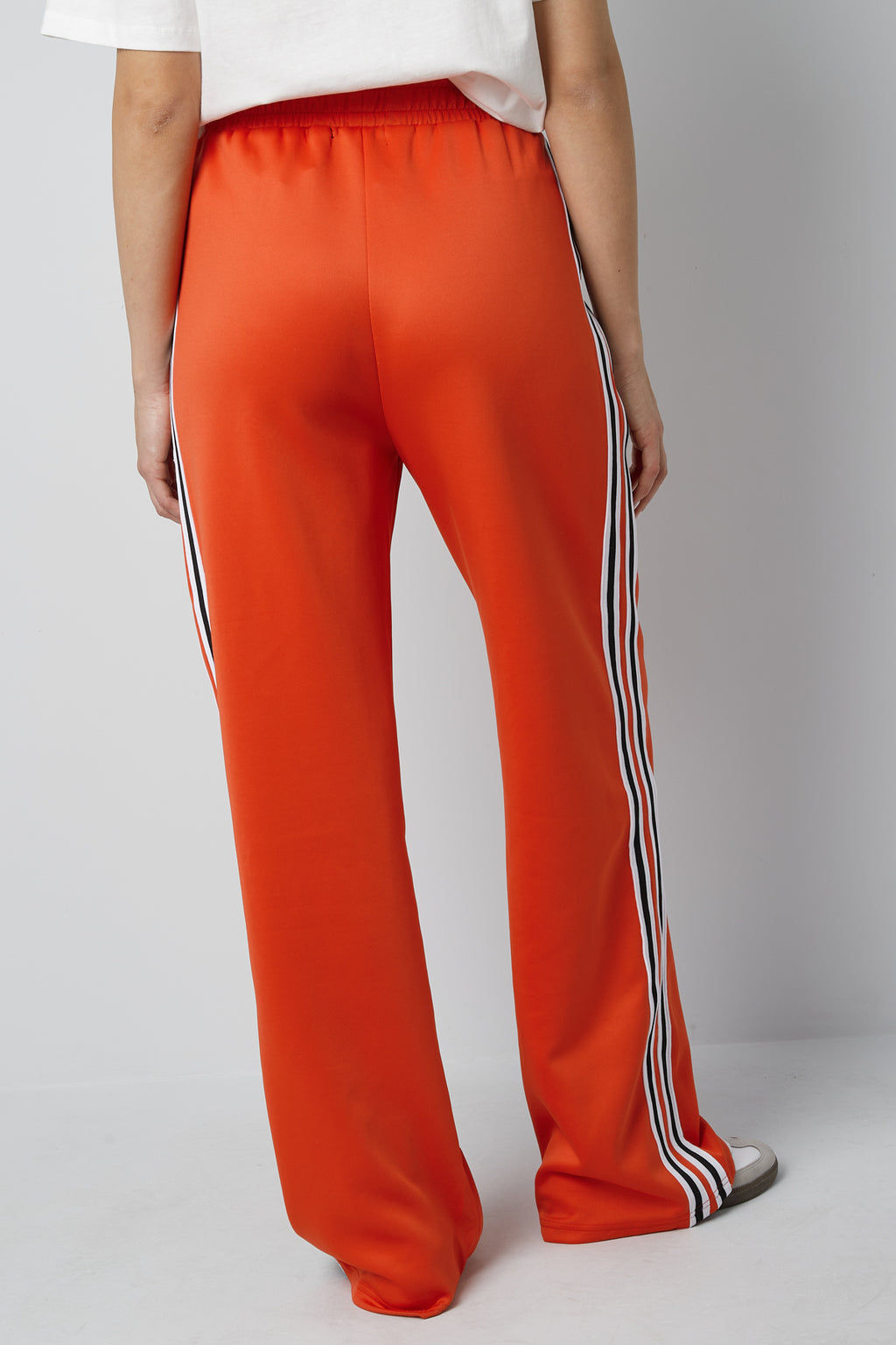 Gestreepte must have broek - rood S