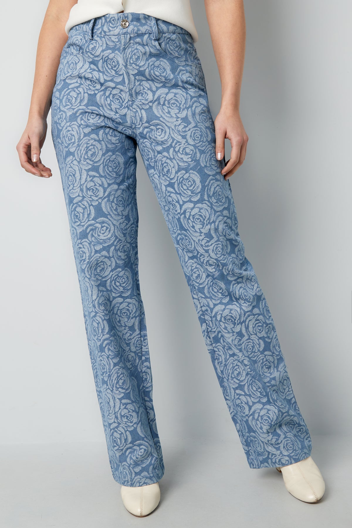 Flower fusion broek