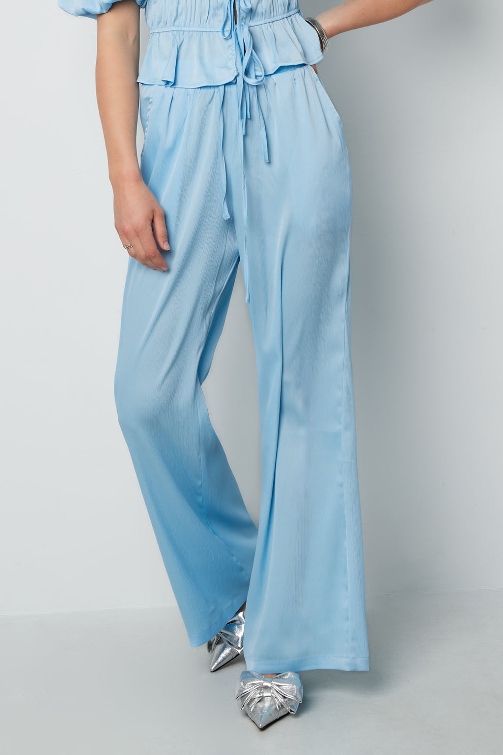 Rechte broek Zomerbries - Groen