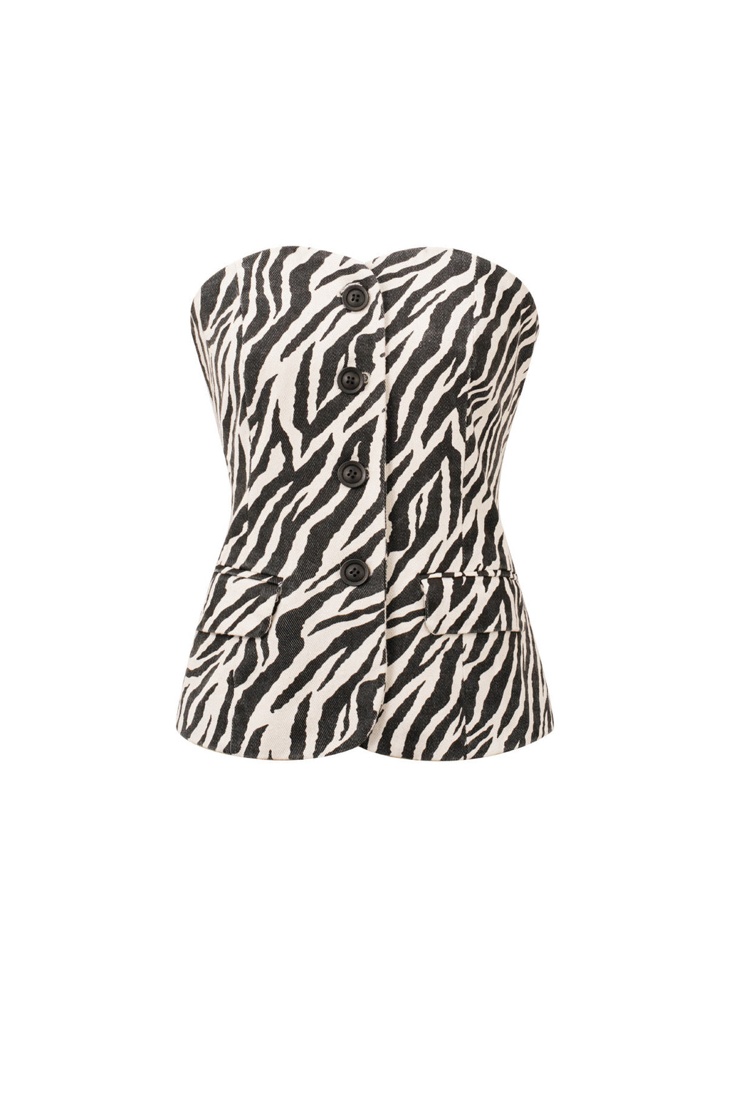 De zebra strapless
