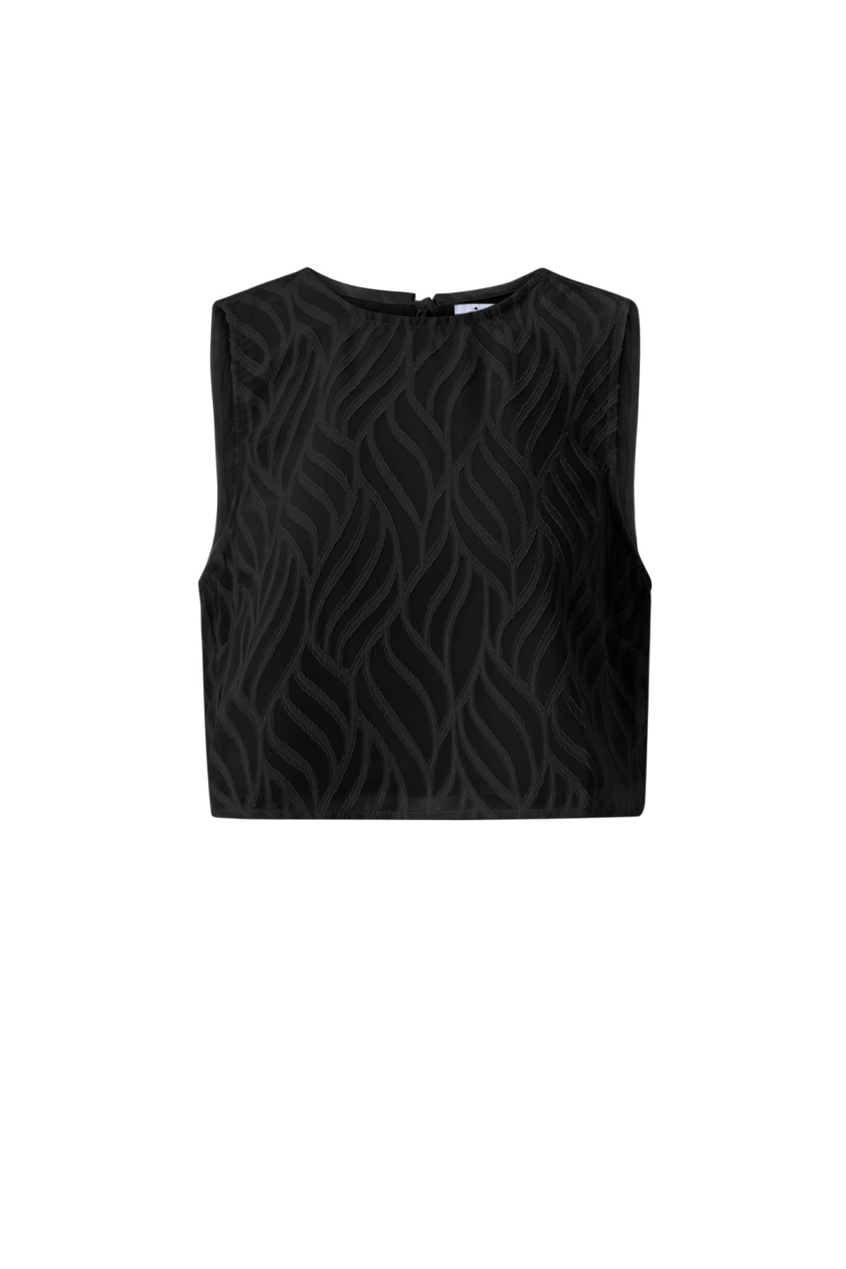 Co-ordset Witte Bladeren - Mouwloze Tops