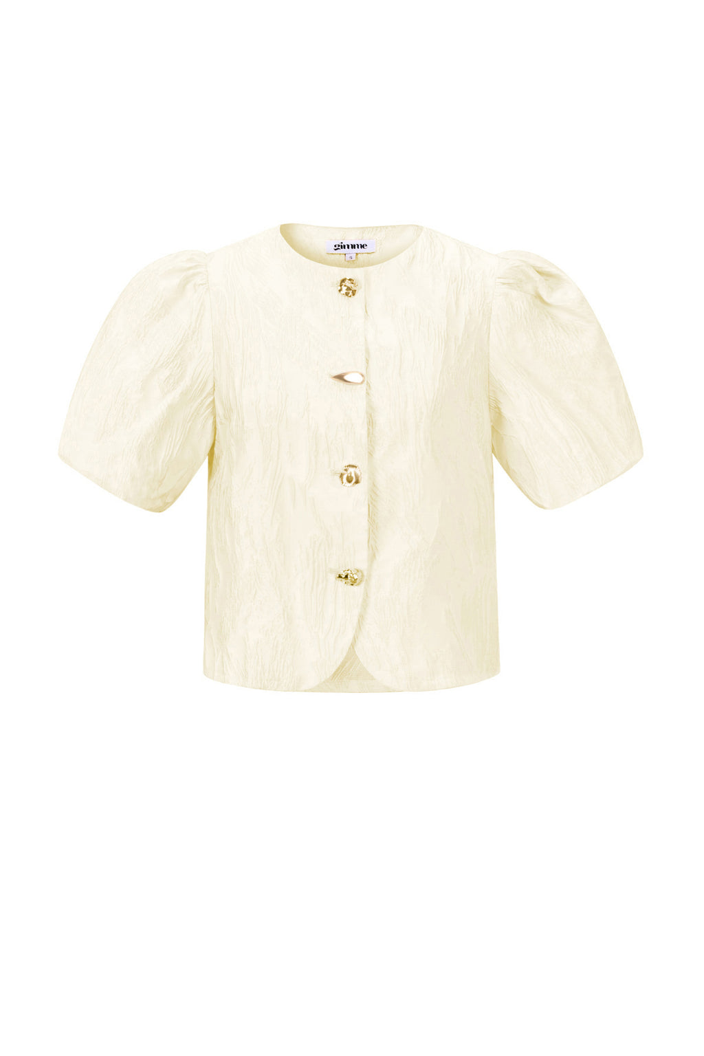 Statement top met pofmouwen