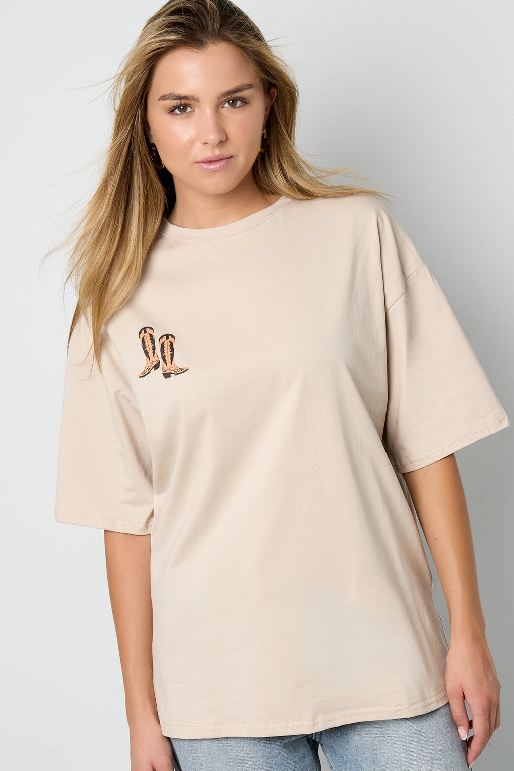 T-shirt Cowboylaarzen