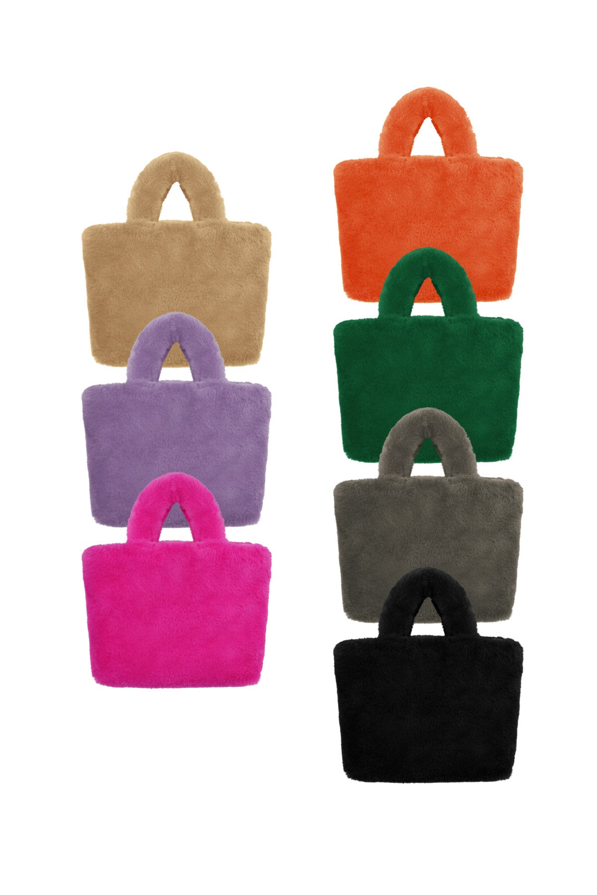 Faux fur city tas klein