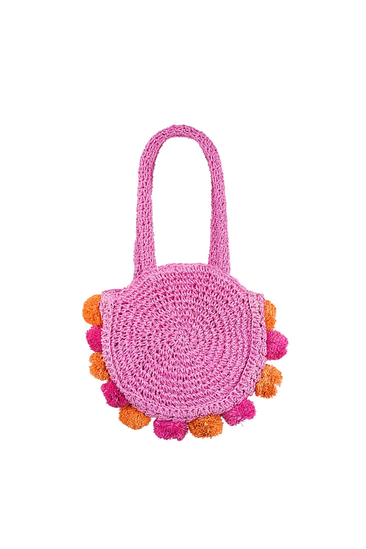Pom pom beach bag - groen