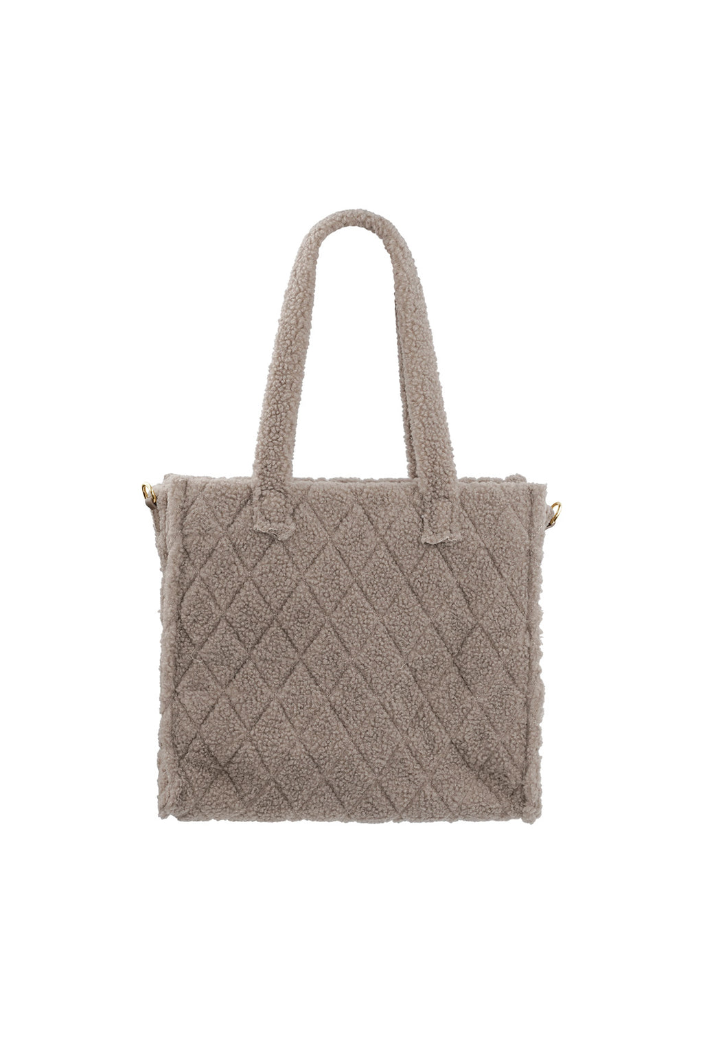 Fuzzy tote tas