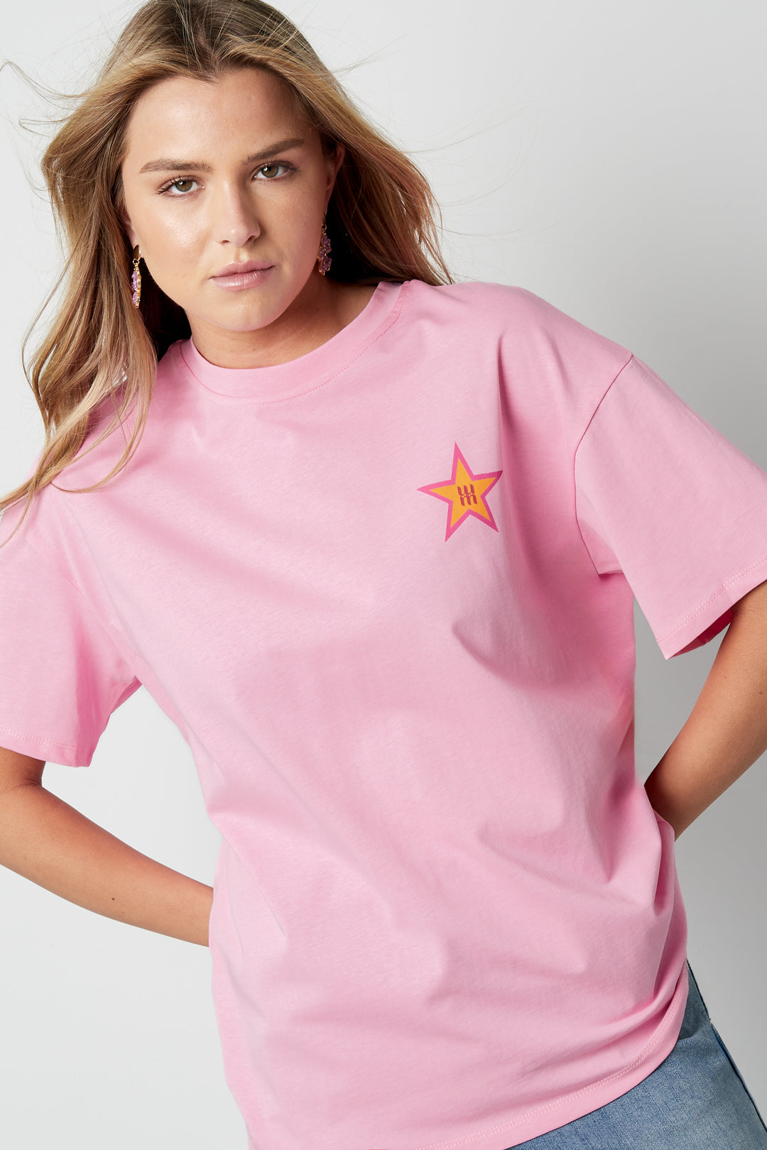 T-shirt gimme stars - Groen