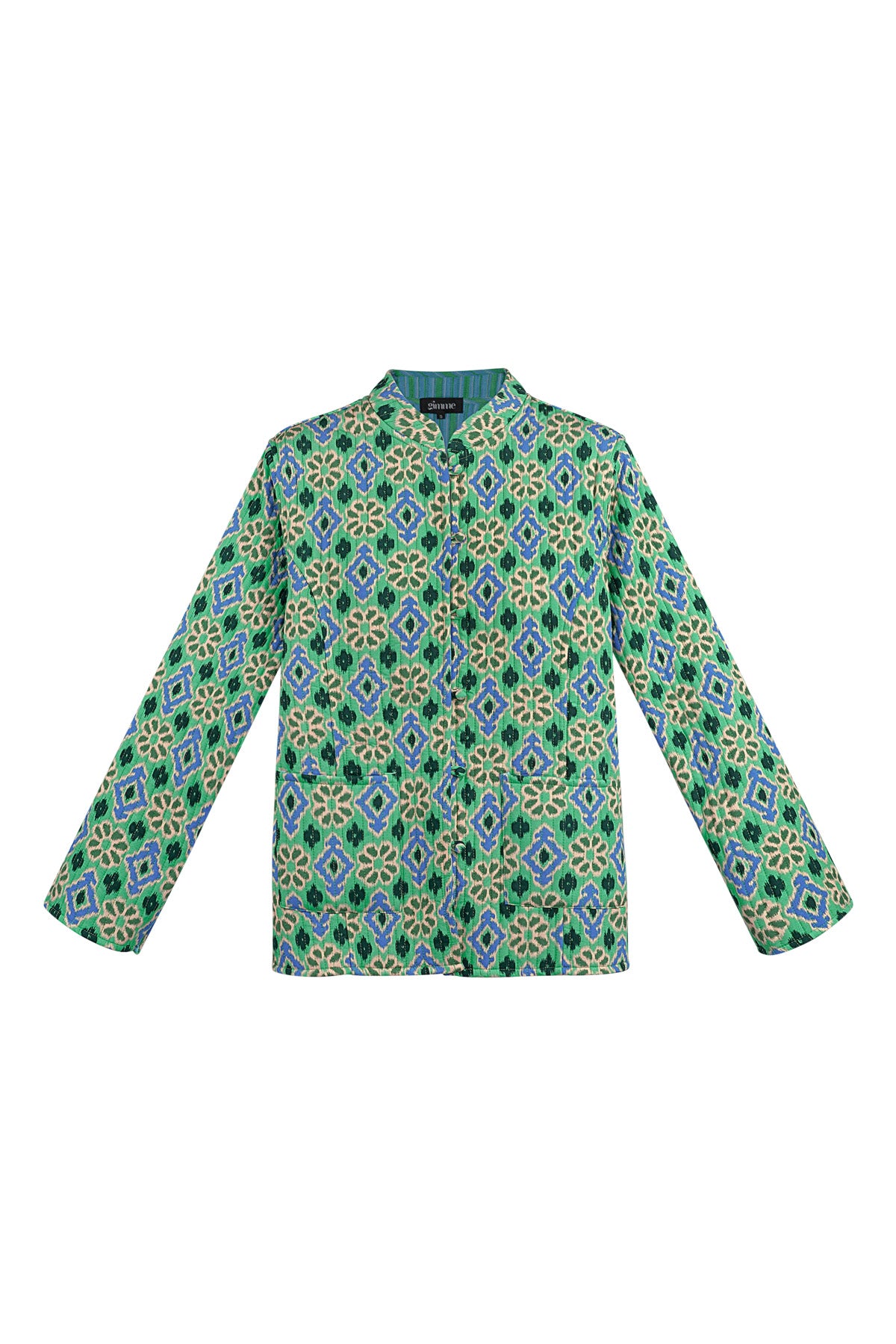 Jas groene print - groen
