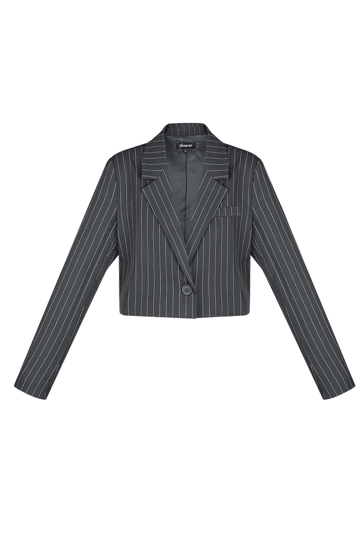 Krijtstreep cropped blazer