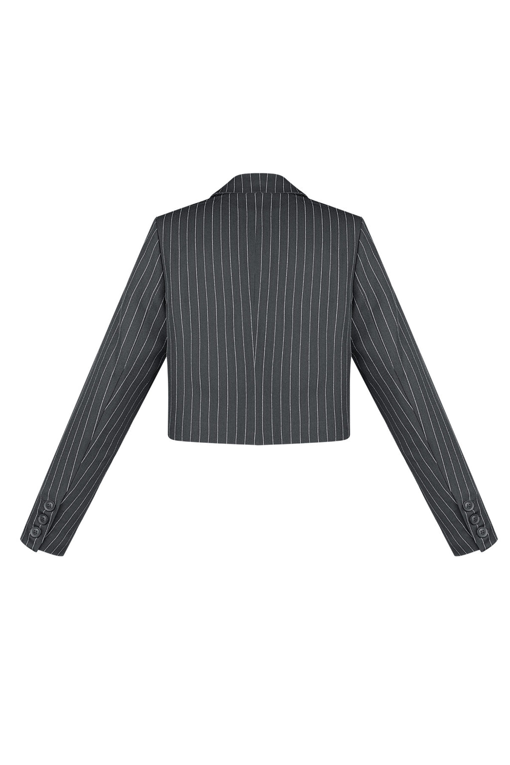 Krijtstreep cropped blazer