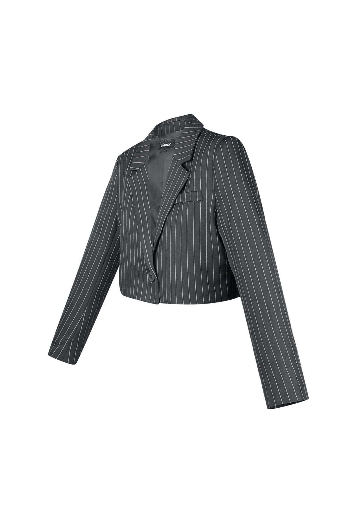 Krijtstreep cropped blazer