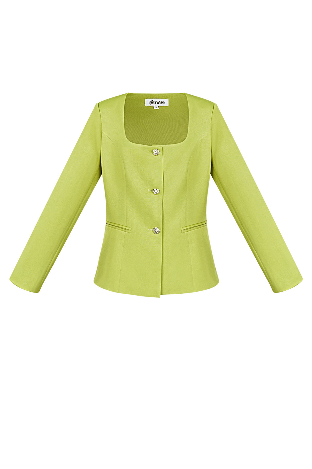 Trendy Blazer Top - lime