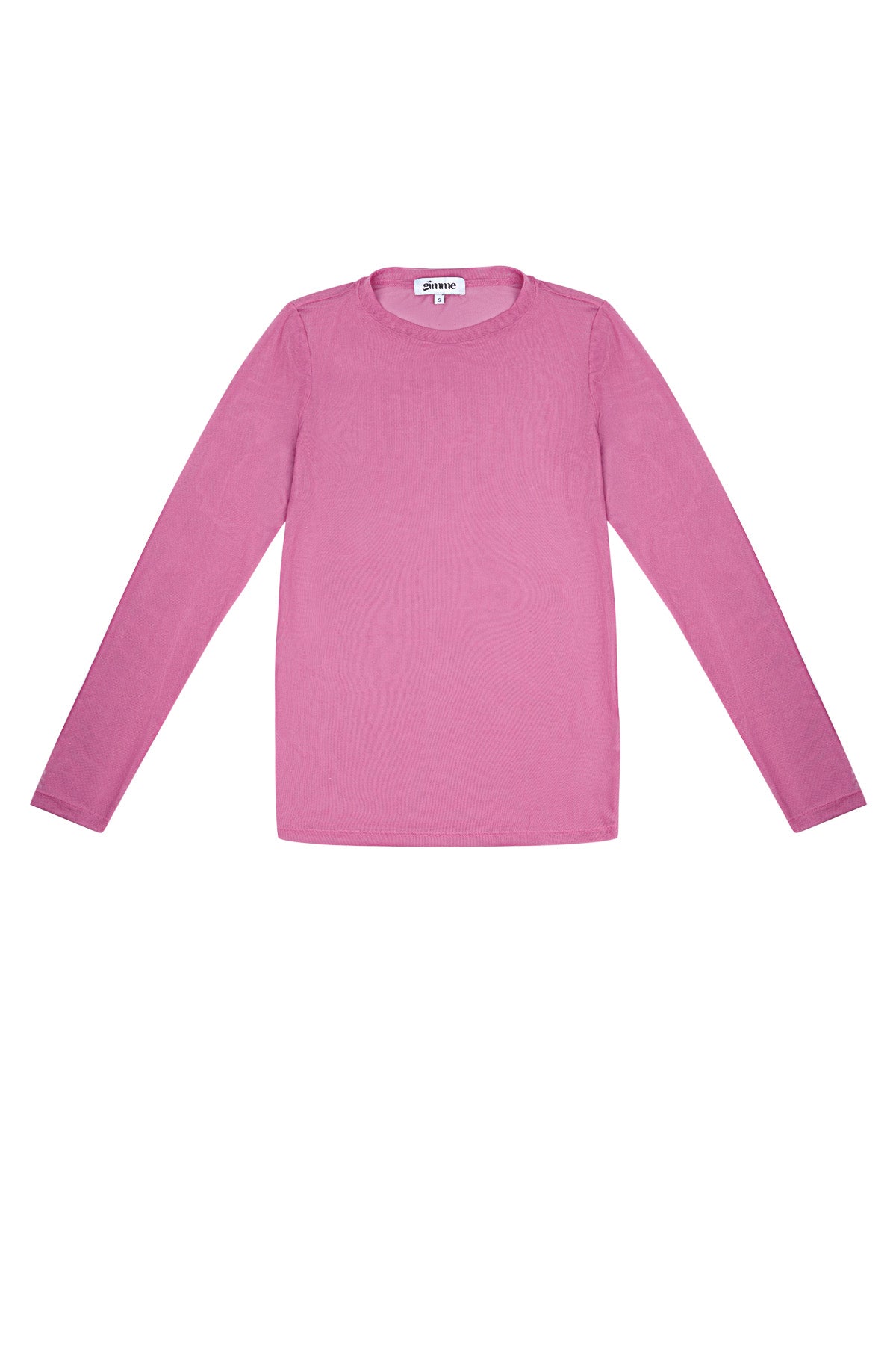 Doorschijnend shirt love glow