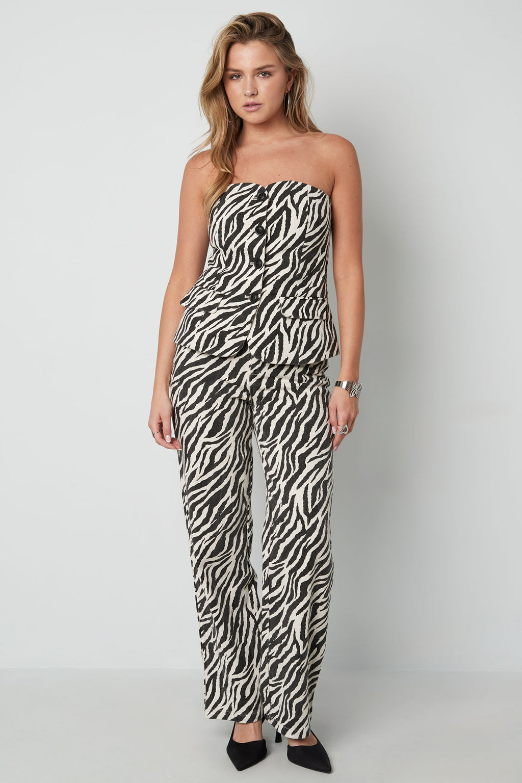 De zebra strapless