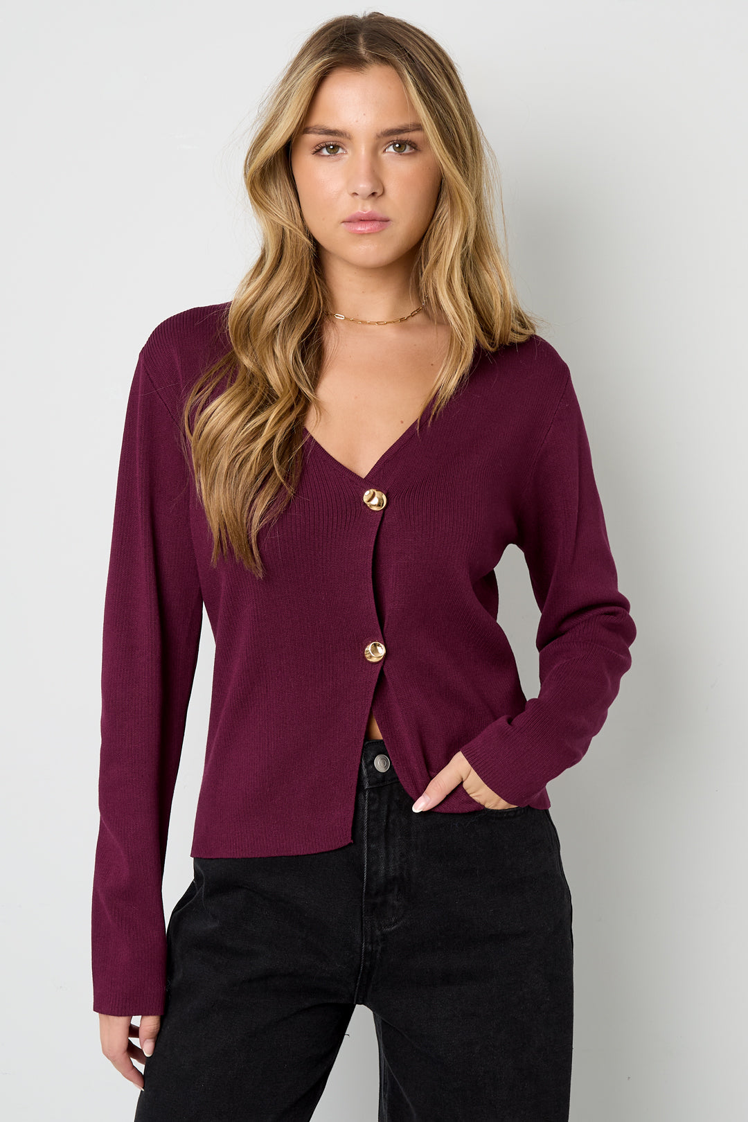 Een symmetrische cardigan