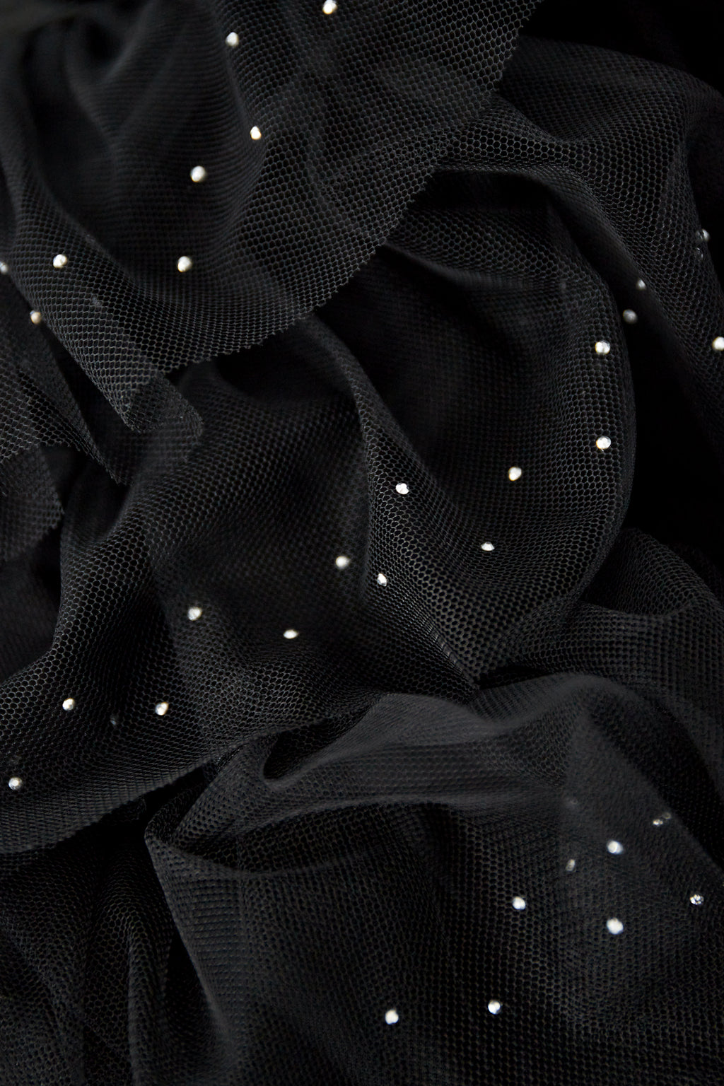 Festival sparkly top met ruches